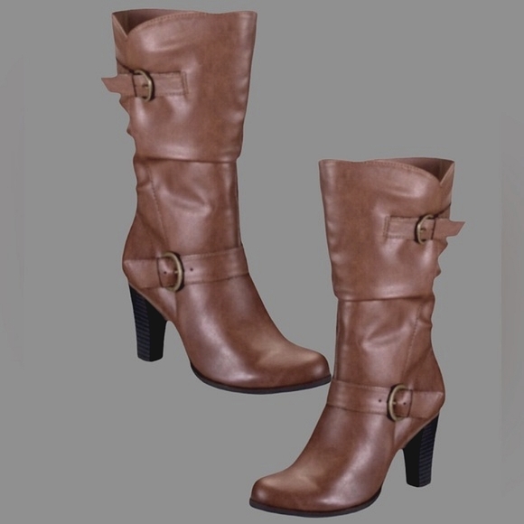 🆕Classic Chic Cognac Leather Fashion Boot - Picture 3 of 6